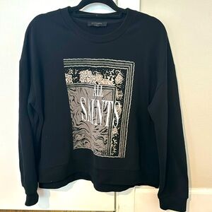 All Saints Sweatshirt. Black. Size XS